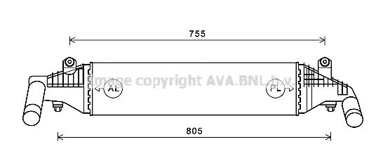 AVA QUALITY COOLING Kompressoriõhu radiaator MZ4267